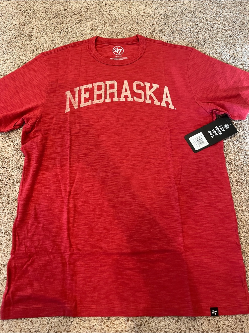 47 Nebraska Heathered Red Short Sleeve Tee